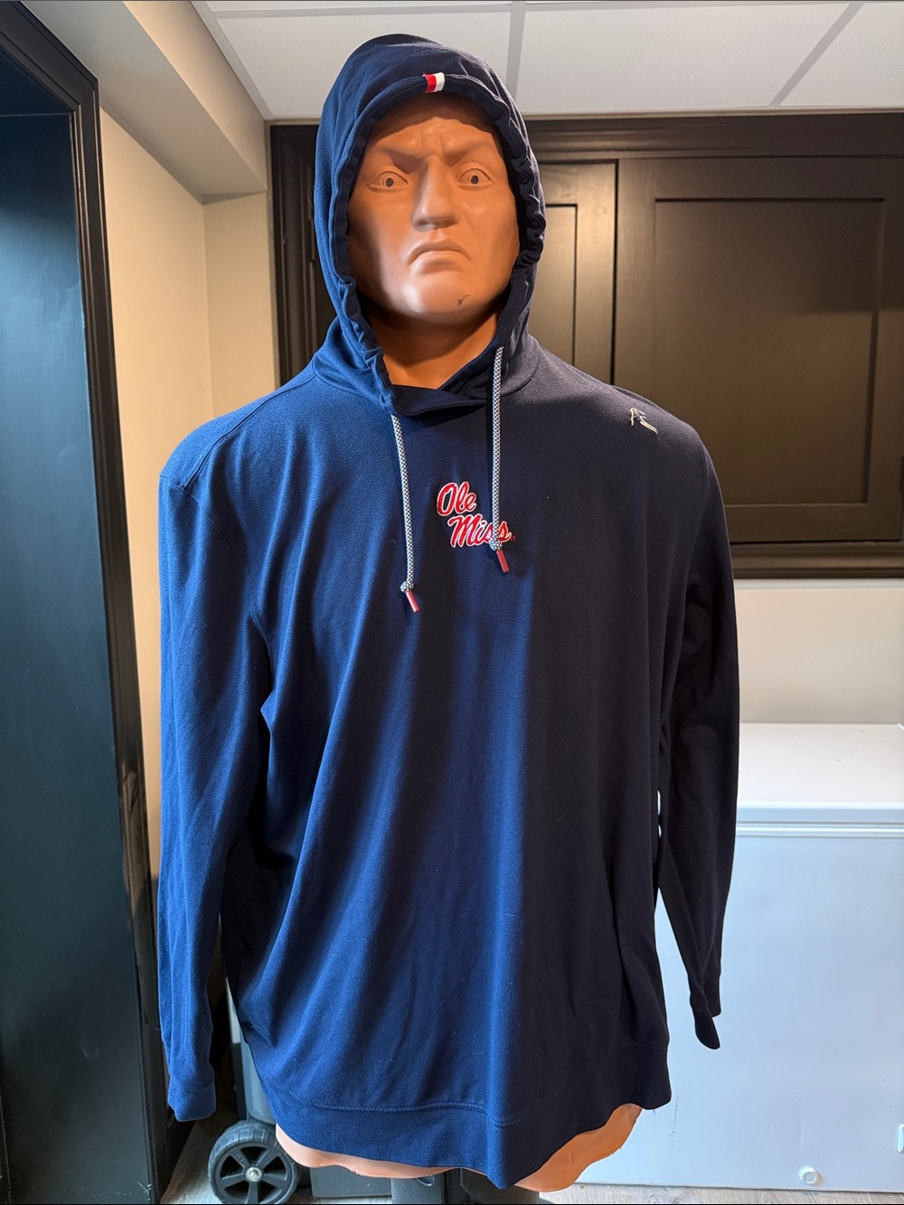 RhoBack Men's Ole Miss Hoodie Navy Size 3XL